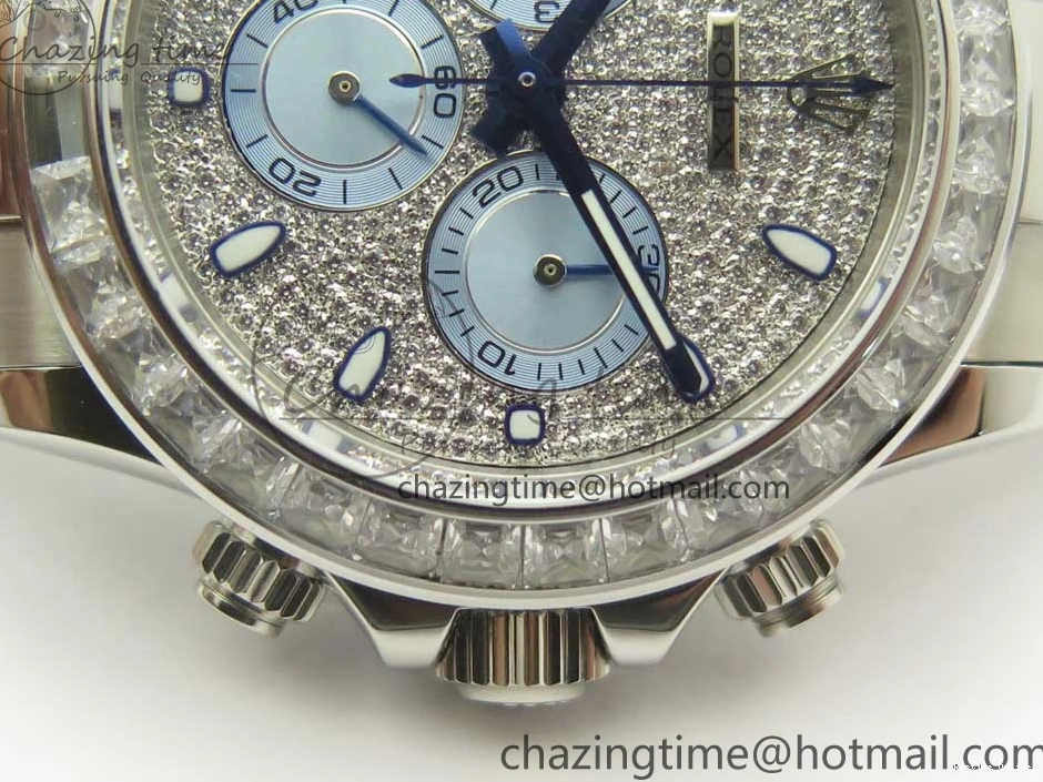 0211 Daytona 116576TBR SS BLF Best Edition Diamond Dial On SS Bracelet A Comfortable 3337